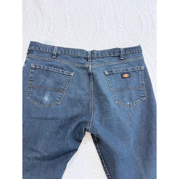 Dickies Mens Relaxed Fit Straight Leg Jeans Dark Wash Denim‎ Casual Pants - Picture 8 of 10